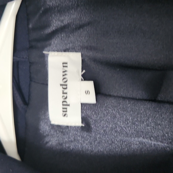 Navy triple button Superdown blazer - Picture 2 of 4